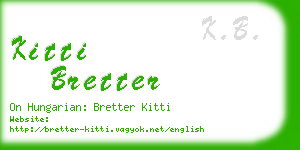 kitti bretter business card